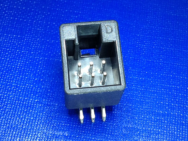 ZH-6P弯针座(D插件）